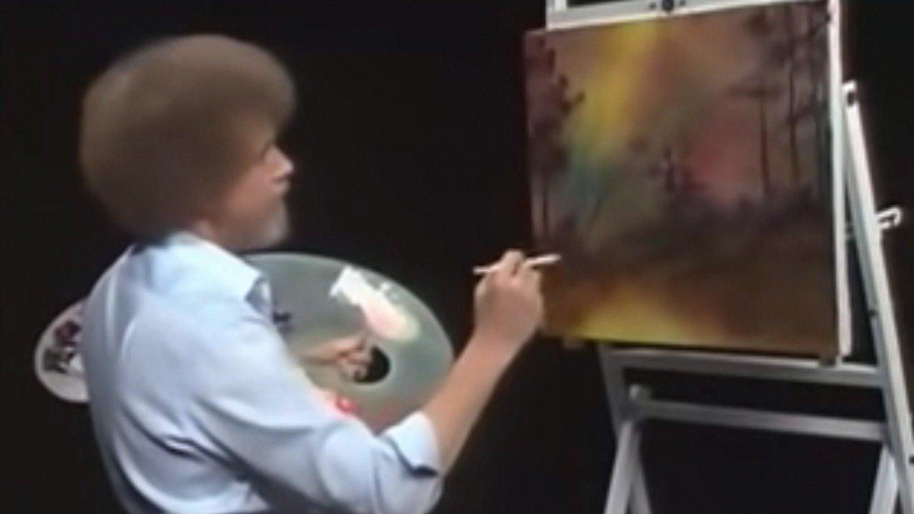 The Joy of Painting with Bob Ross Golden Glow of Morning