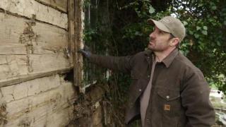 Peeling Layers off a Covered Log Home in Virginia