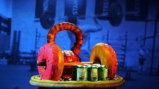 Doughnut Dumbbells and a Wine Fountain Cake