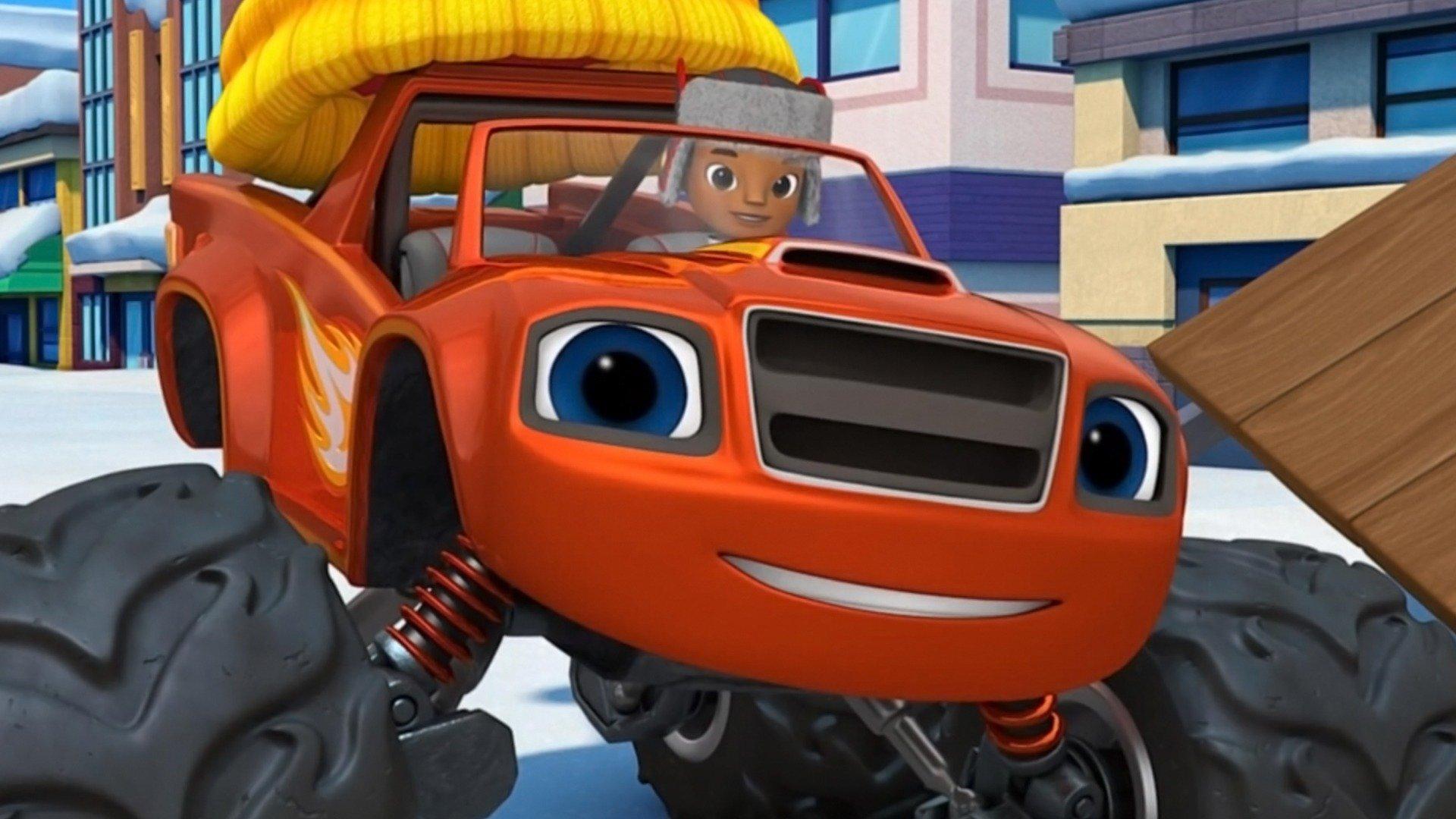 Blaze And The Monster Machines Snow Day Showdown Dailymotion