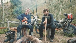 2WD Motorcycles Taking on the Idaho Wilderness With Chainsaws!