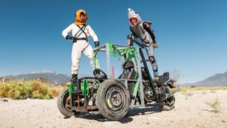 Halloween Hillclimb on the Three-Wheeled Cage Driver