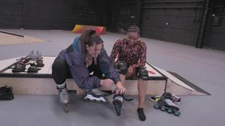 Ashley Graham Does Rollerblading
