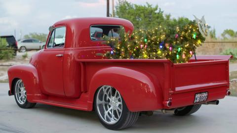 '51 Chevy: Rad Red Christmas Truck
