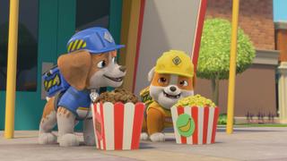 The Crew Builds a Popcorn Café; The Crew Fixes a Slippery Mess
