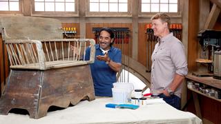 Double Pane Window; Paint Bench