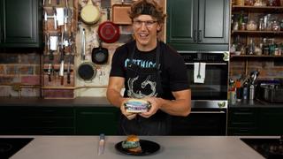 Josh Makes a Blue Takis Fried Chicken Sandwich