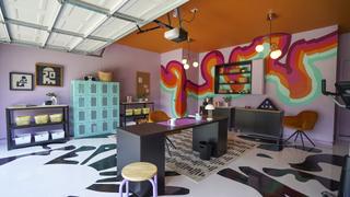 Transforming a Garage into a Functional Office and Gym