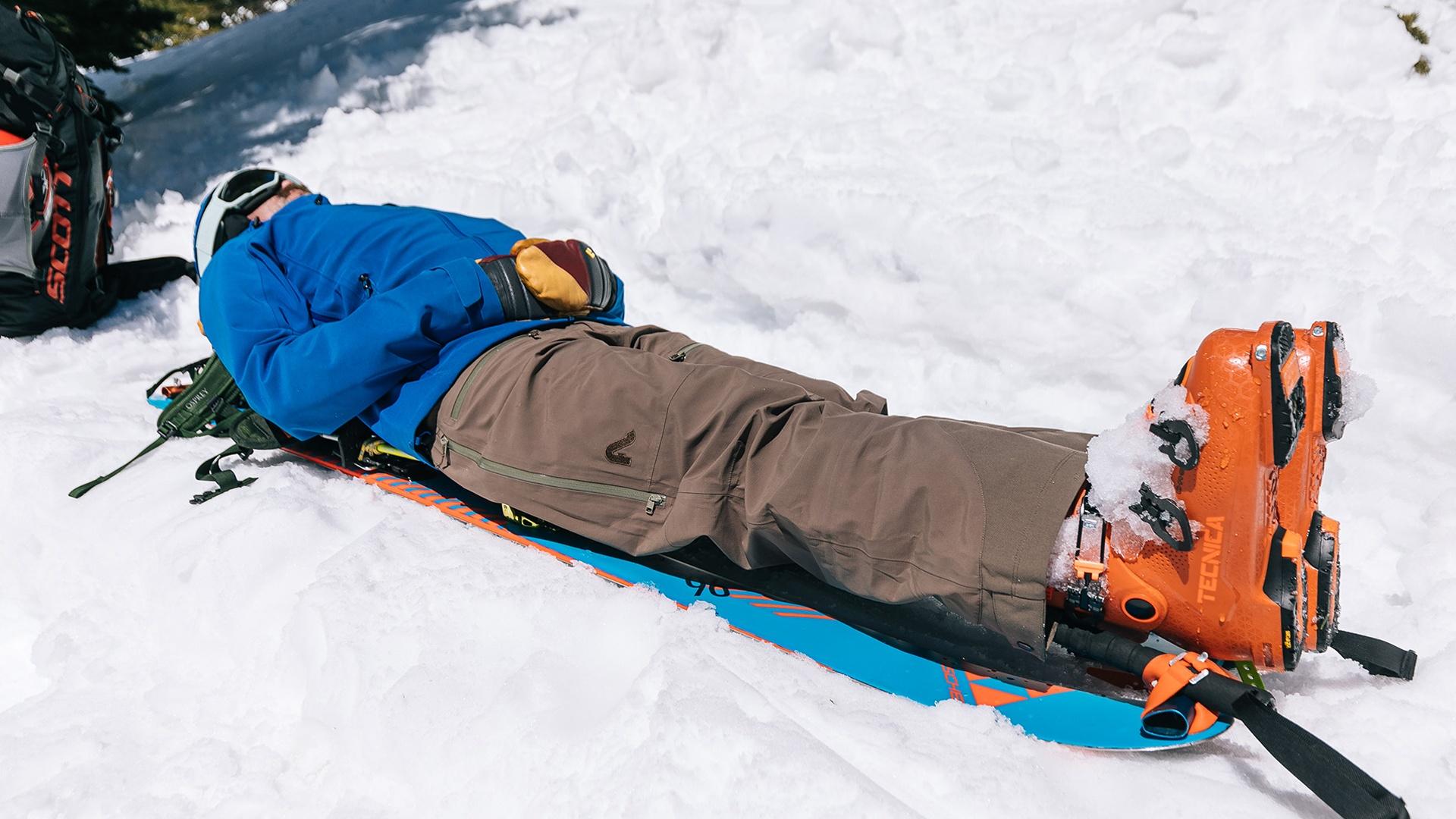 Outside Learn Ski Building an Emergency Sled
