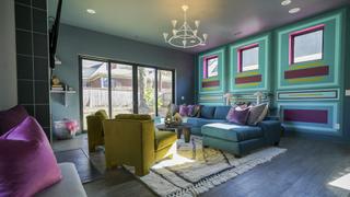 Jazzing Up a Modern Home's Dining and Living Rooms