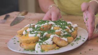 Pork Chops With Twice-Cooked Potatoes