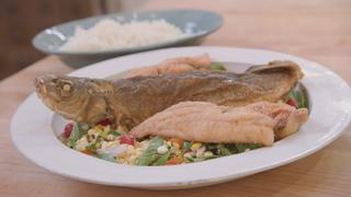 Thai One On: Fish Salad With Salty Sweet Dressing