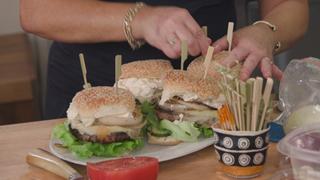 Sweet Onion Burgers With Blue Cheese and Special Sauce