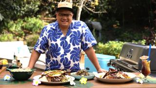 Grilled Loco Moco and Huli Huli Chicken