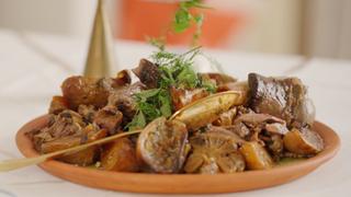 Slow Cooked Lamb with Brothy Chickpeas