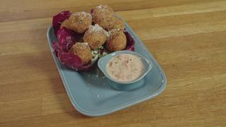 Boudin and Crawfish Arancini