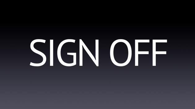 Sign Off