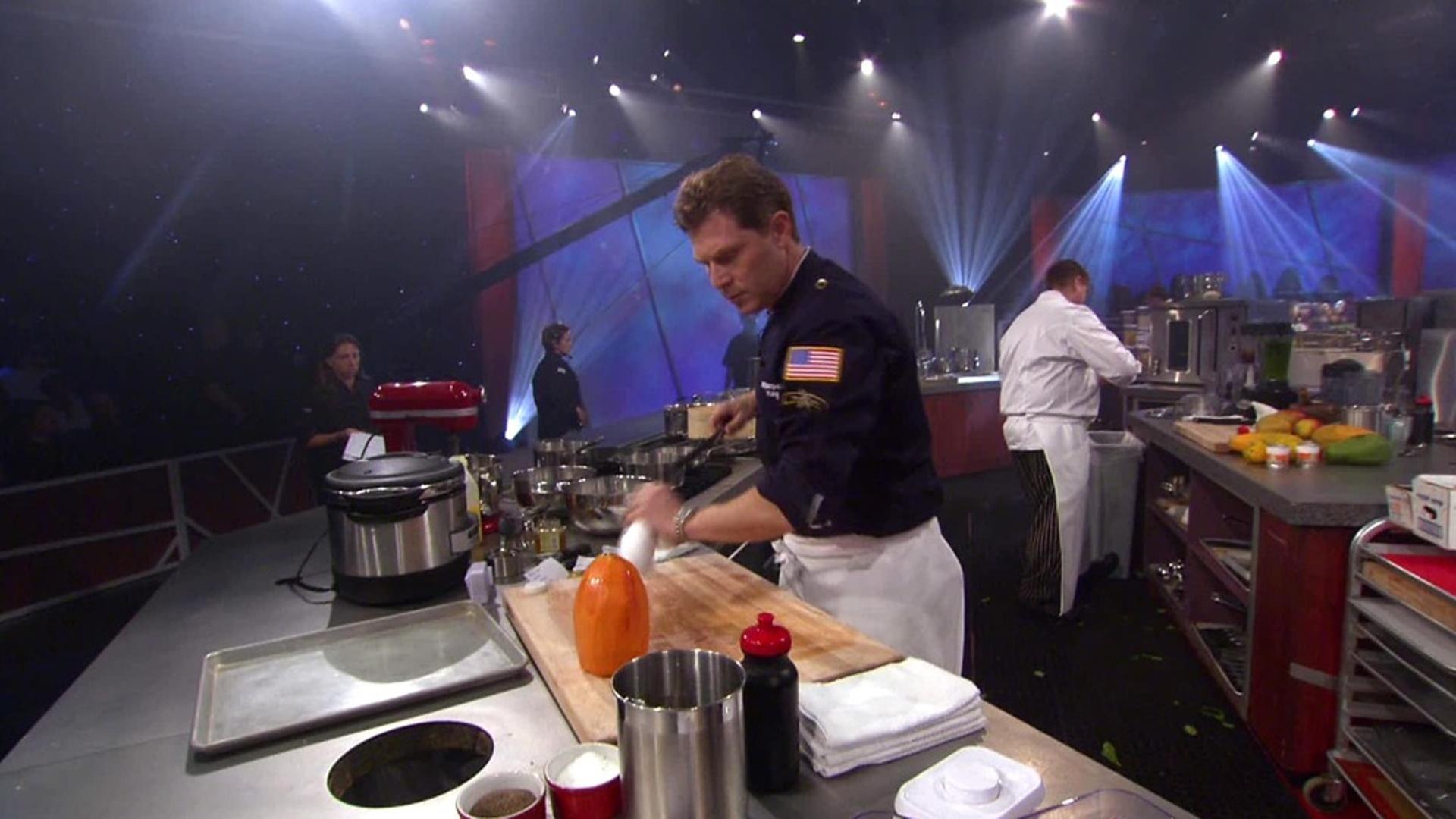 Iron Chef America Flay vs. Thiam