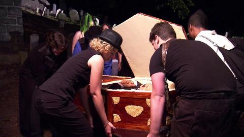 Coffins, Costumes & Cake On a Gurney
