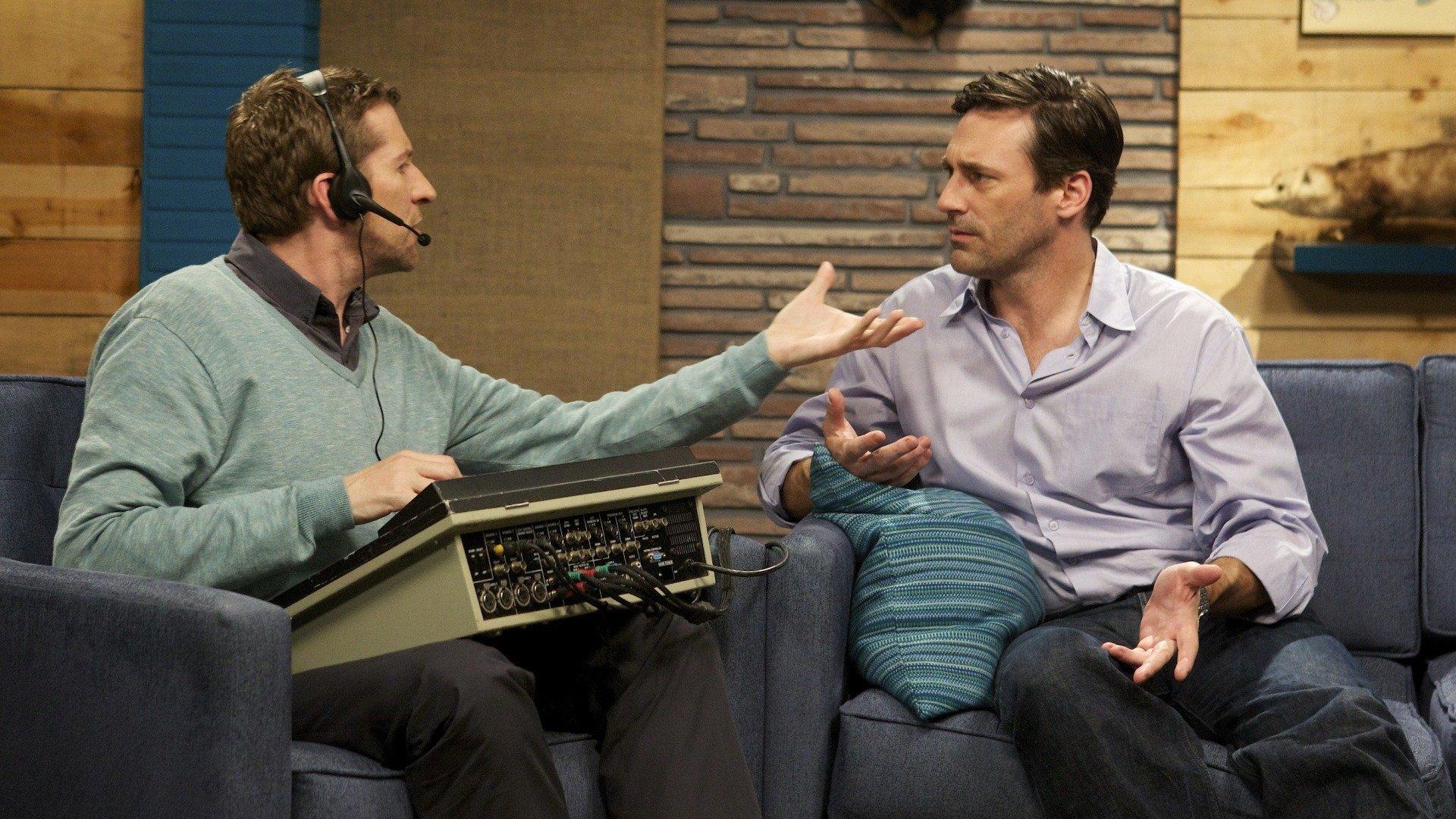 Comedy Bang! Bang!: Jon Hamm Wears a Light Blue Shirt & Silver Watch