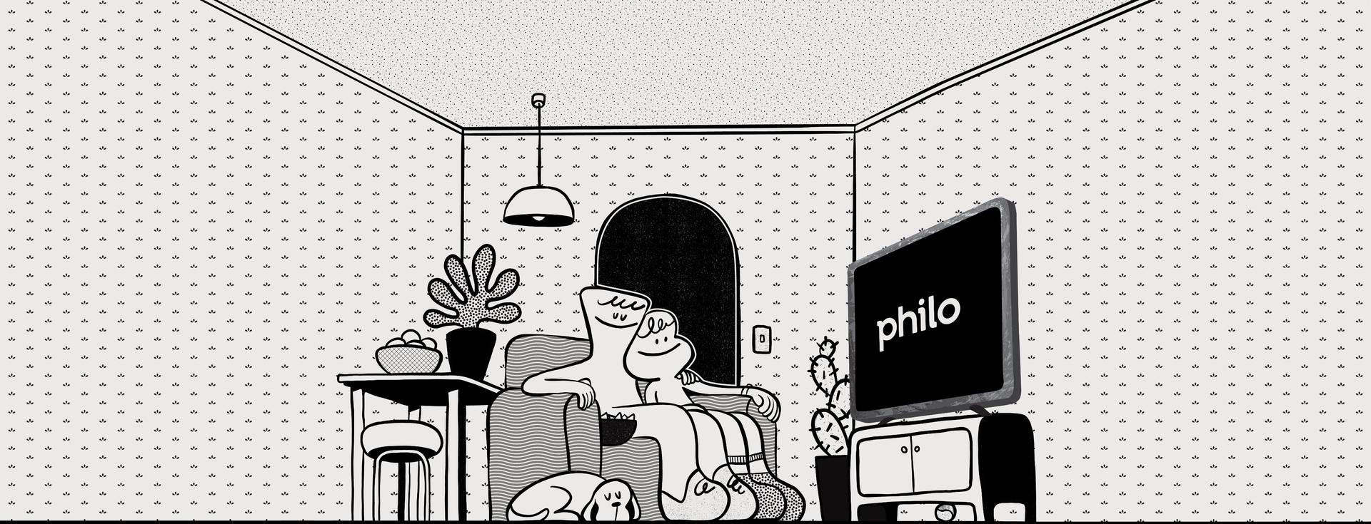 Living room couch illustration