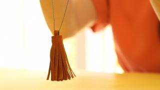 How to Make a Leather Tassel Pendant Necklace
