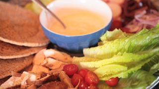 Middle Eastern Chicken Wraps