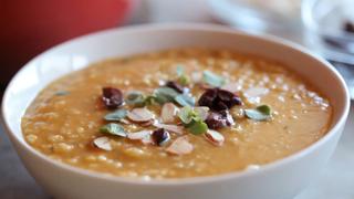 Red Lentil & Rice Soup Vegan Recipe