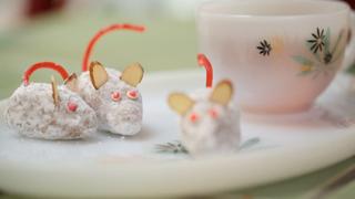 White Chocolate Ginger Mice Truffles