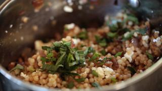 Couscous Recipe with Sausage and Feta Cheese