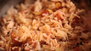 Blood Orange Almond Rice Pilaf