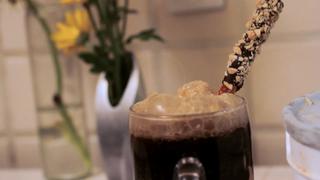 Chocolate Stout Float With Homemade Peanut Butter Ice Cream