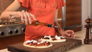 Grilled Flatbread With Plums And Burrata