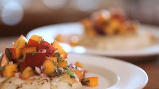 Grilled Halibut With Nectarine Salsa Recipe