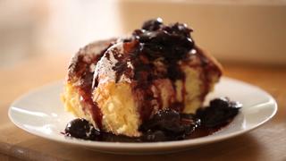 Baked French Toast with Cherry Compote