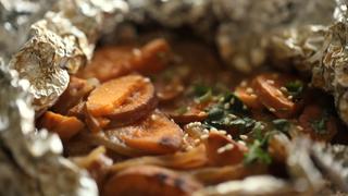 Hobo Packs Miso Sweet Potato
