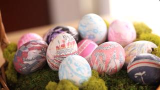Robert's Tie-Dyed Easter Eggs