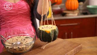 How to Make a Hanging Squash Bird Feeder