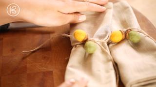 Kid Friendly Craft: Felted Acrorn Napkin Rings