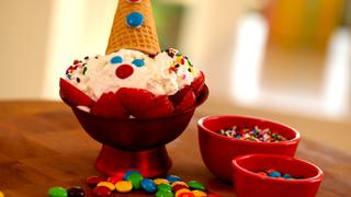 Clown Face Ice Cream Sundae