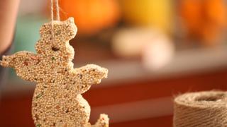 How to Make Halloween Birdseed Ornaments