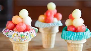 Watermelon Ice Cream Cones